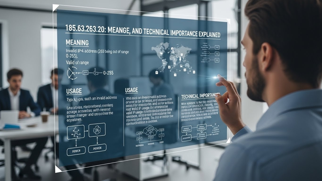 185.63.263.20: Meaning, Usage, and Technical Importance Explained